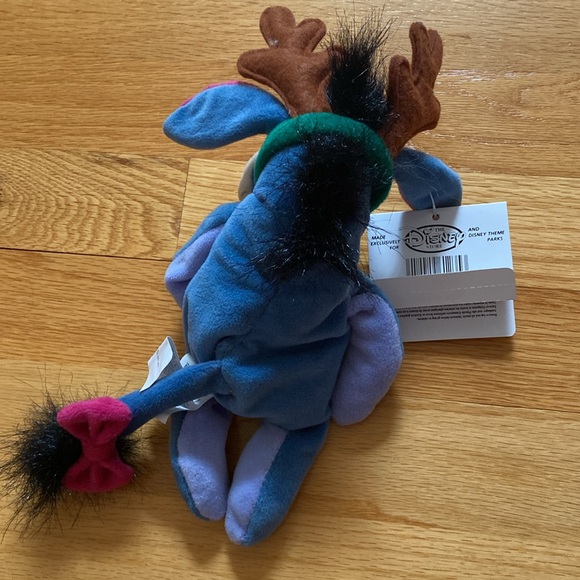 Vintage Christmas Eeyore bean bag toy by Disney - Picture 2 of 5